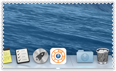 CPU top process icon at dock icon