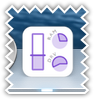 System usage dock icon - purple color scheme